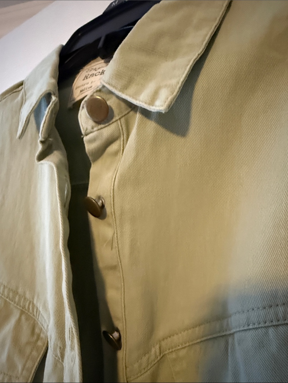 Style Rack Sage Green Button-Front Shirt - Picture 4 of 4